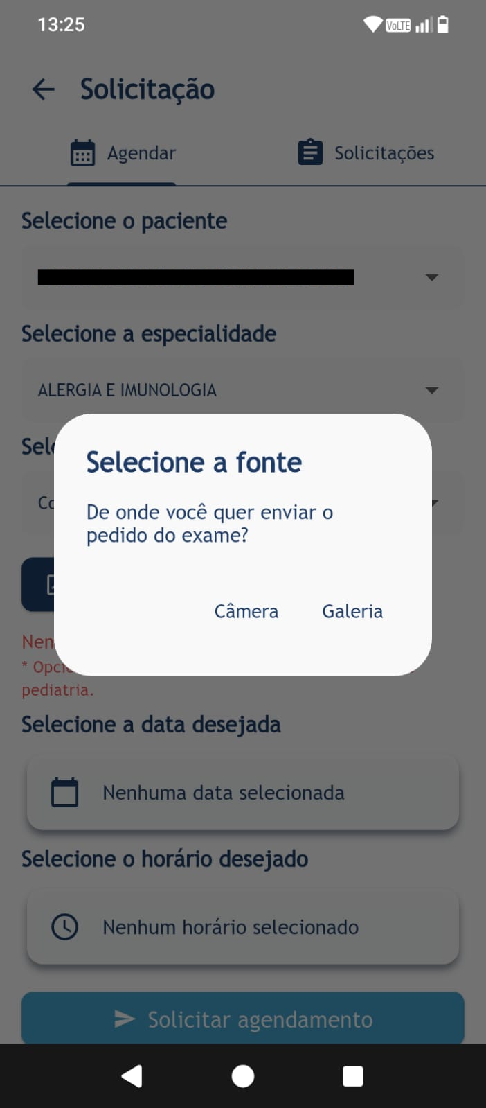 Registrando Agendamento