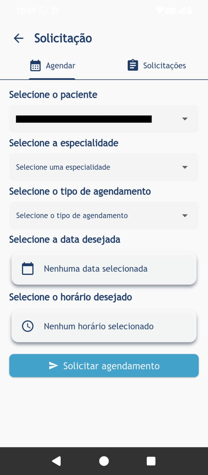 Novo Agendamento