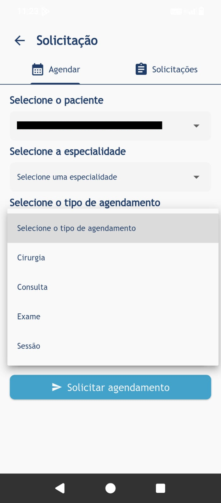 Novo Agendamento