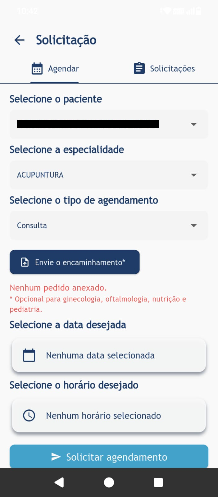 Registrando Agendamento