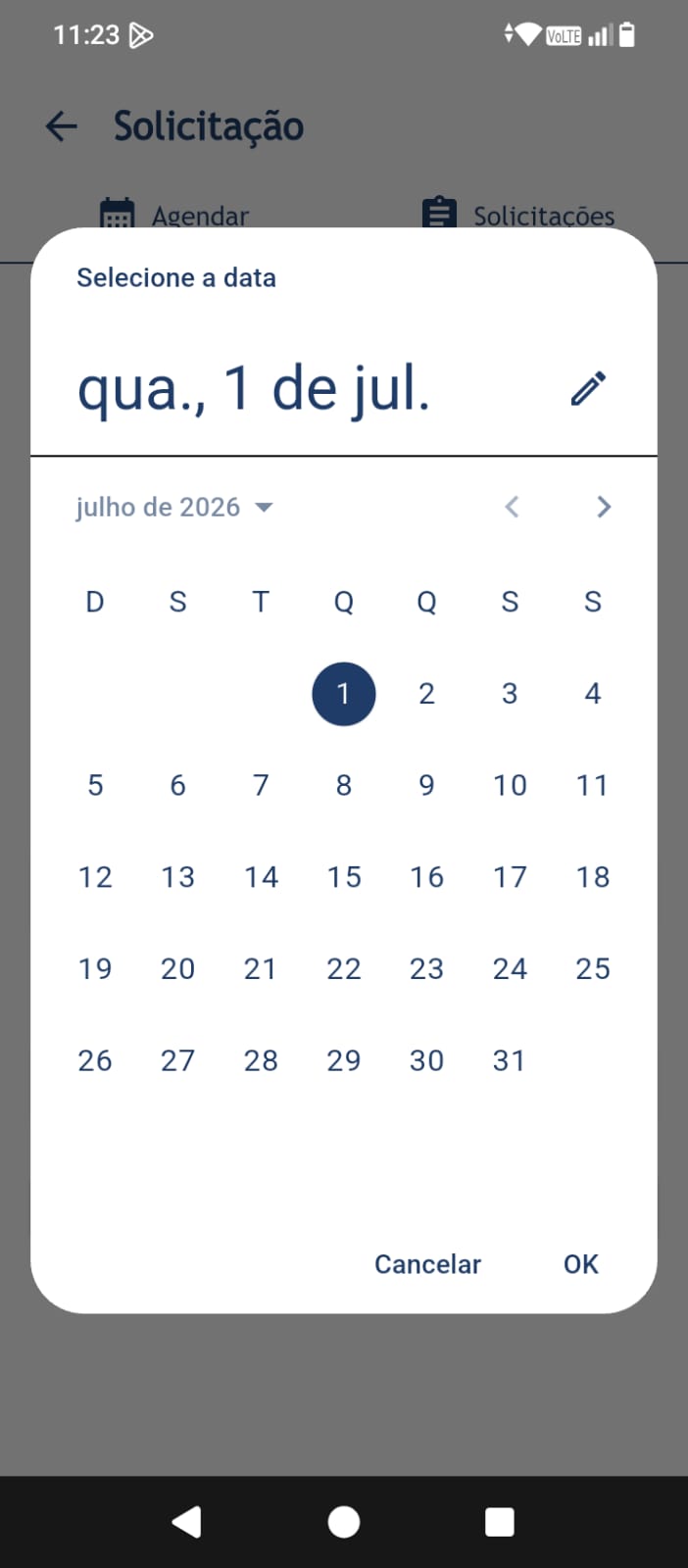 Registrando Agendamento
