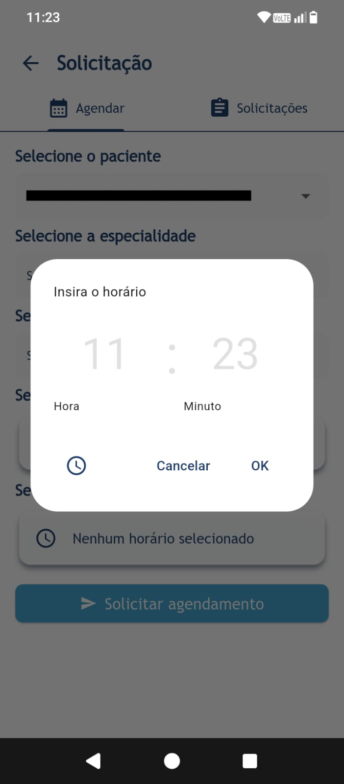 Registrando Agendamento