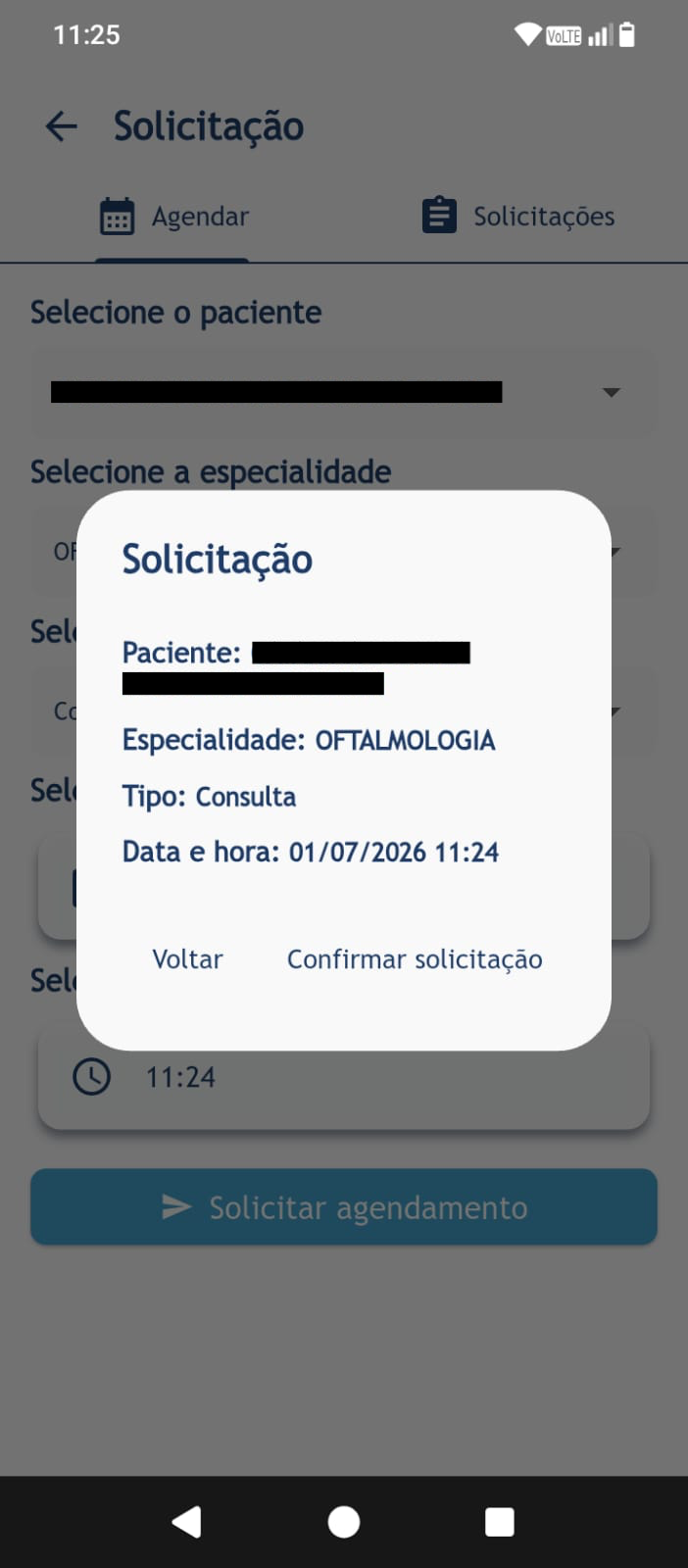 Registrando Agendamento